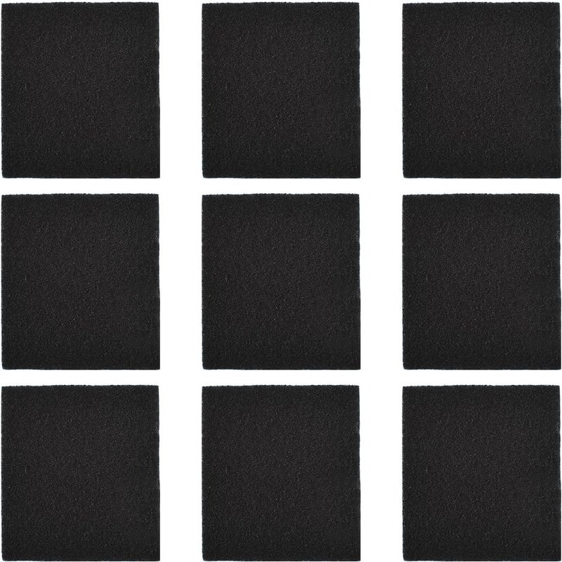 9 Pièces Filtre Charbon Actif,Filtres Litière Chat Anti Odeur,Filtres De Remplacement Pour Bac À Compost,Rectangulaires Remplaçables Filtre Poubelle Charbon Absorbant Les Odeurs,Pour Plupart Bols