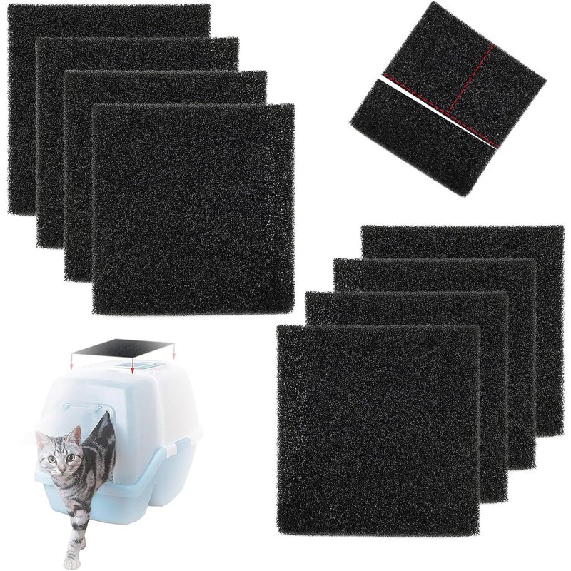 12 Pièces Filtre À Charbon Actif Pour Sable De Chat,Filtres De Rechange Pour Chat,Filtre À Charbon Actif,Filtres À Odeur De Carbone,Filtre De Rechange Pour Litière De Chat,Filtre À Grain De Chat