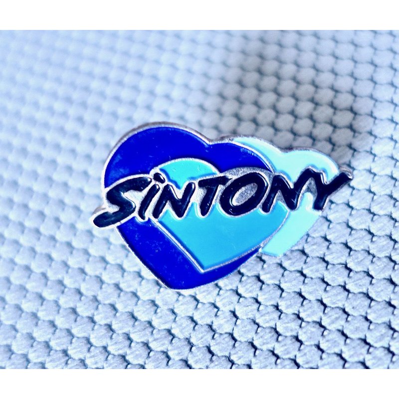 Pins Sintony. Beauté, Déodorant. Couleur Bleue. Société, Logo.