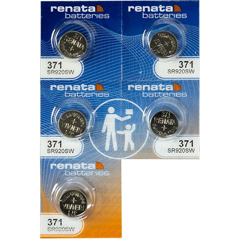 Findingking 371 Pile Ă oxyde d'argent-Lot de 5