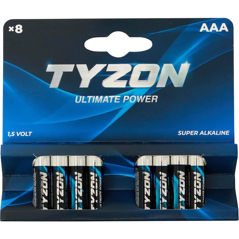 Lot de 8 Piles alcalines AAA - Piles jetables durables pour appareils ménagers