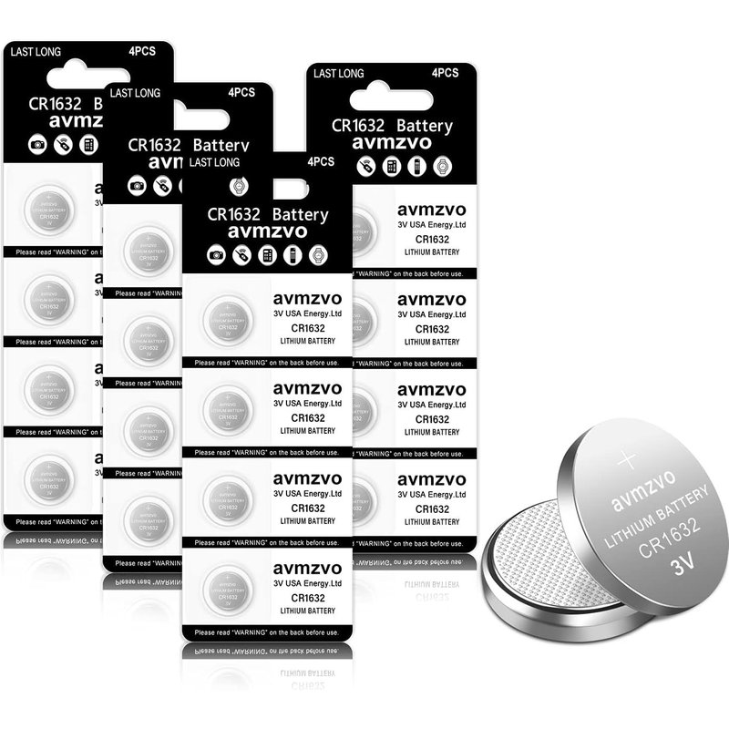 CR1632 Pile Bouton Batterie au Lithium 3V CR-1632 16 Piles¿5 Ans Garantie¿ (1632-16p)