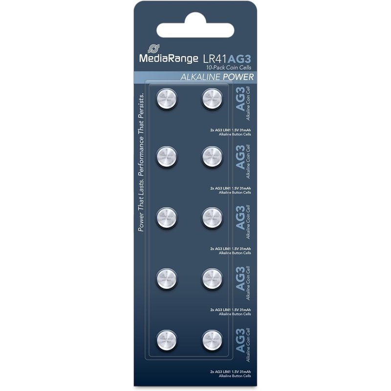 MRBAT117 Pile Bouton LR41 10 pièces Type de Batterie Alkaline 1, 5 Volt AG3