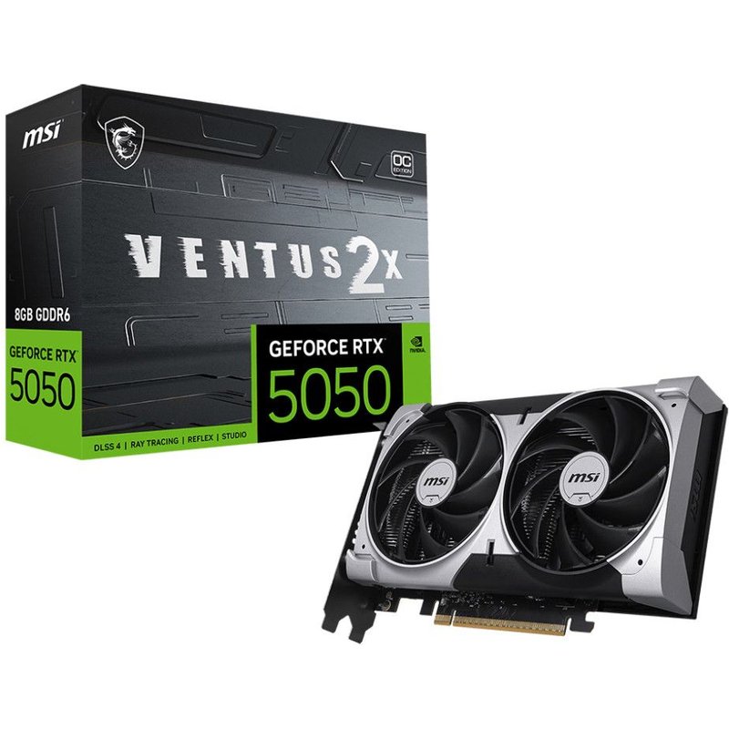 MSI GEFORCE RTX 5050 8G VENTUS 2X OC carte graphique NVIDIA 8 Go GDDR6