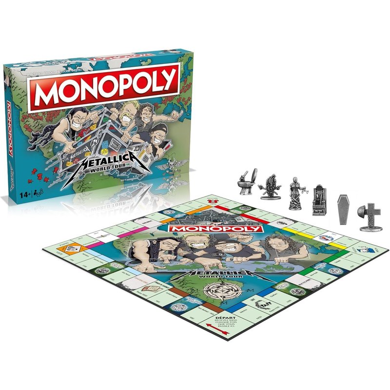 Play-Monopoly Metallica-Jeu De Société-Jeu De Plateau-A Partir De 14 Ans-2 À 6 Joueurs-Version Française
