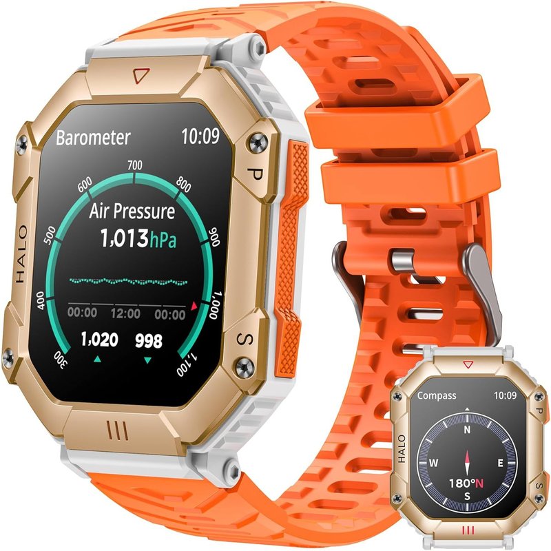 ASFASFq-Montre Connectée Homme Smartwatch Sport: 2.0 pouce HD Étanche Écran Bracelet Connectee avec Bluetooth Appel de Sommeil Fréquence Cardiaque Podomètre Fitness Tracker Compatibilité pour iOS et