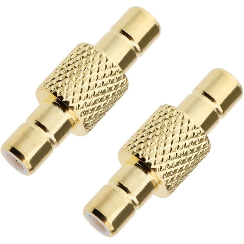 LETNERNY-2 Pièces Smb Mâle Vers Smb Mâle Droit Rf 50 Ohm Connecteur Adaptateur Smb Mâle Vers Mâle Connecteur Convertisseur Pour Antennes Tv Appareils Lan Sans Fil Câble Coaxial Radios Wi-Fi