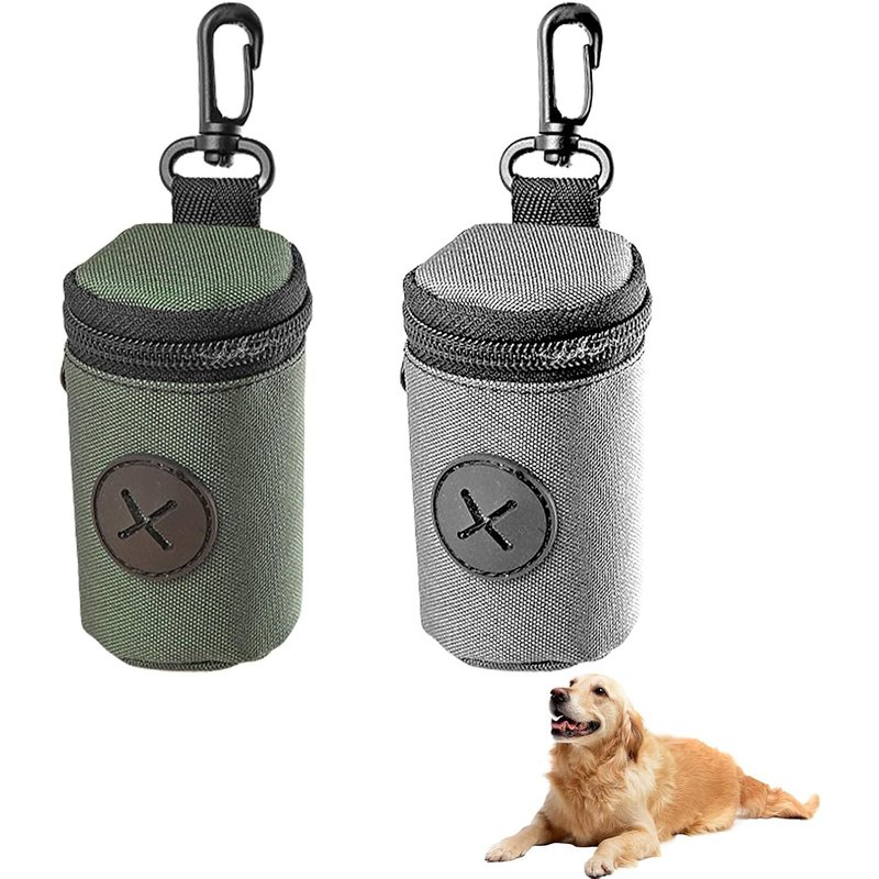 Letnerny-Lot De 2 Supports De Sacs À Déjections Canines Pour Laisse De Chien, Distributeur De Sacs À Déjections Canines, Laisses De Chien, Chat, Rouleaux De Déjections Canines, Mini Porte-Déjections
