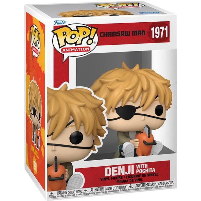 Figurine Funko Pop - Chainsaw Man N°1971 - Denji Avec Pochita (86484)