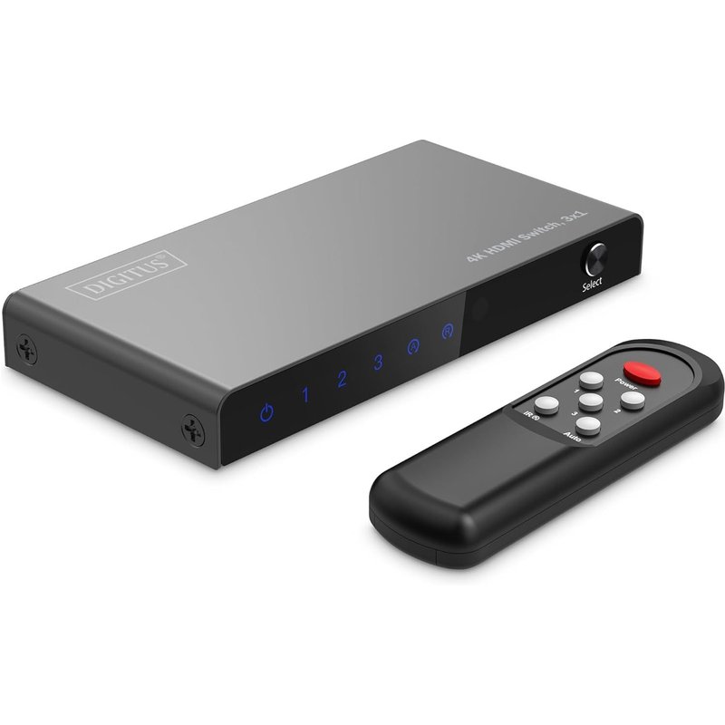 LETNERNY-Ds-55331 Commutateur Hdmi 3X1-3 In 1 Out - Uhd 4K/60 Hz Hdtv 3840 X 2160P - Hdcp 2.2 & Hdmi 2.0 - Hdr, Cec, Deep Color, Dts, Dolby Digital, Lpcm - Pour Tv, Moniteur, Ps5, Ps4, Xbox