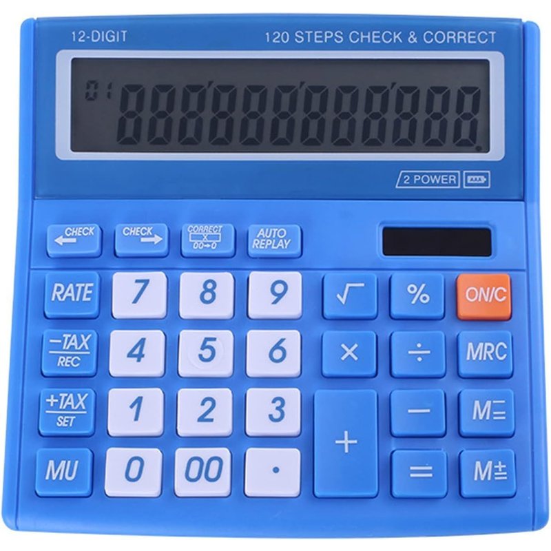 LETNERNY-Calculatrice De Bureau À 12 Chiffres Avec Énergie Solaire Et Écran Lcd Hd Facile À Lire, Gros Boutons, Pour Les Affaires Financières, La Maison, Le Bureau, L'École, La Classe Et Les Affaires