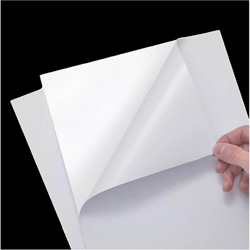 OUPP-Lot De 35 Feuilles De Papier Autocollant En Vinyle Blanc A4 Imperméable Pour Imprimante Jet D'Encre Et Impression Laser Et Jet D'Encre