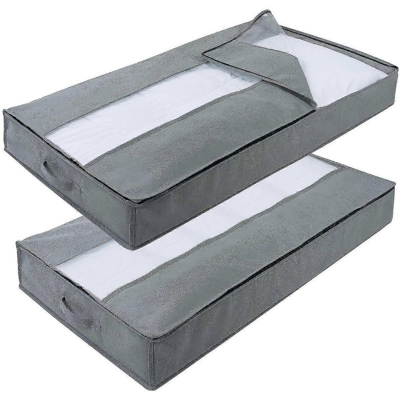 Paquet De 2 Sacs De Rangement Sous Le Lit,Sac De Rangement Pour VĂȘtements De Grande CapacitĂ©