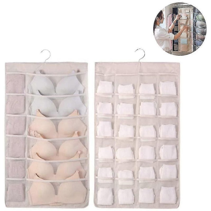 Sac De Rangement Suspendu Avec Cintre En Métal,Rangement Suspendu Double Face