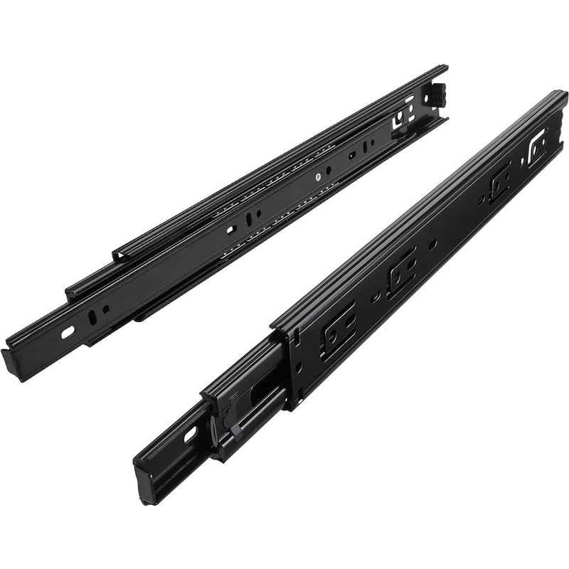 1 paire (2 PIÈCES) SO-TECH® Glissières à Extension Complète Coulisses à Extension Complète noires 500 mm (insérées) à
