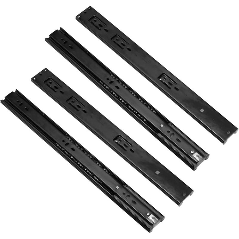 2 Paires Glissière pour Tiroir avec Amortisseur à Sortie Totale,Coulisse de tiroir Soft Close,Charge 45kg,400mm