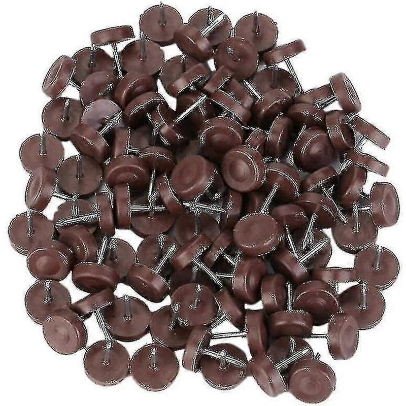 100 Pcs Chaise Table Meubles Jambe Bas Pieds Coussinets En Plastique Glisse Déraper Clou Bois Plancher Meubles Protecteur Tueur De Bruit