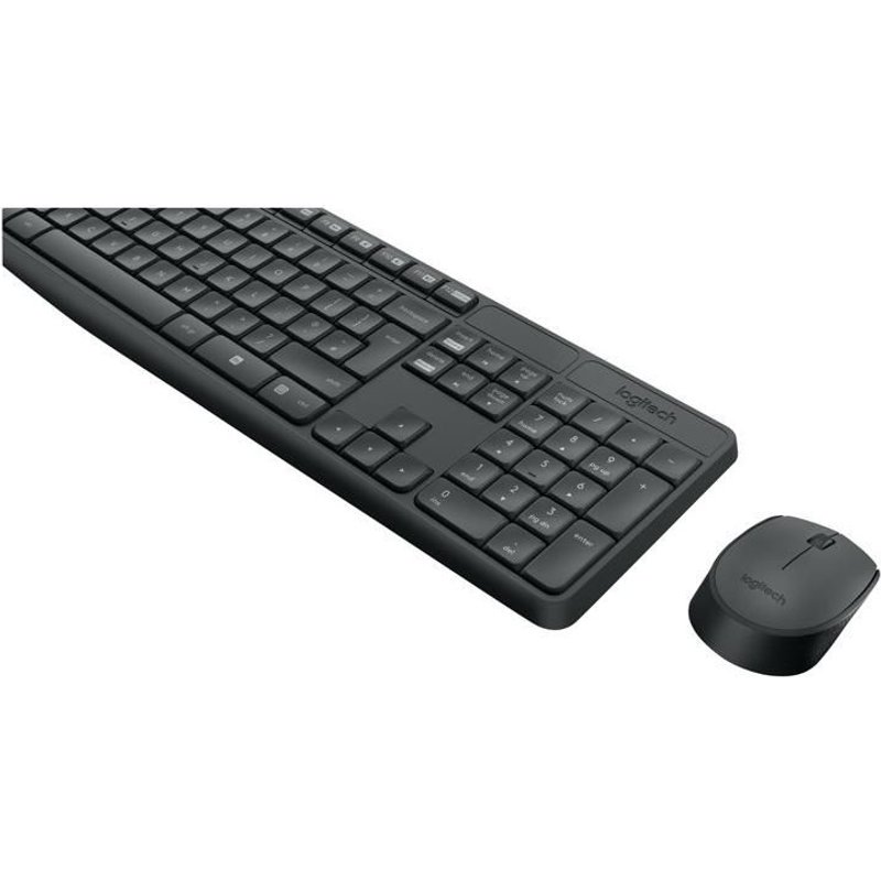 Logitech MK235 - Ensemble clavier et souris - sans fil - 2.4 GHz - Hongrois