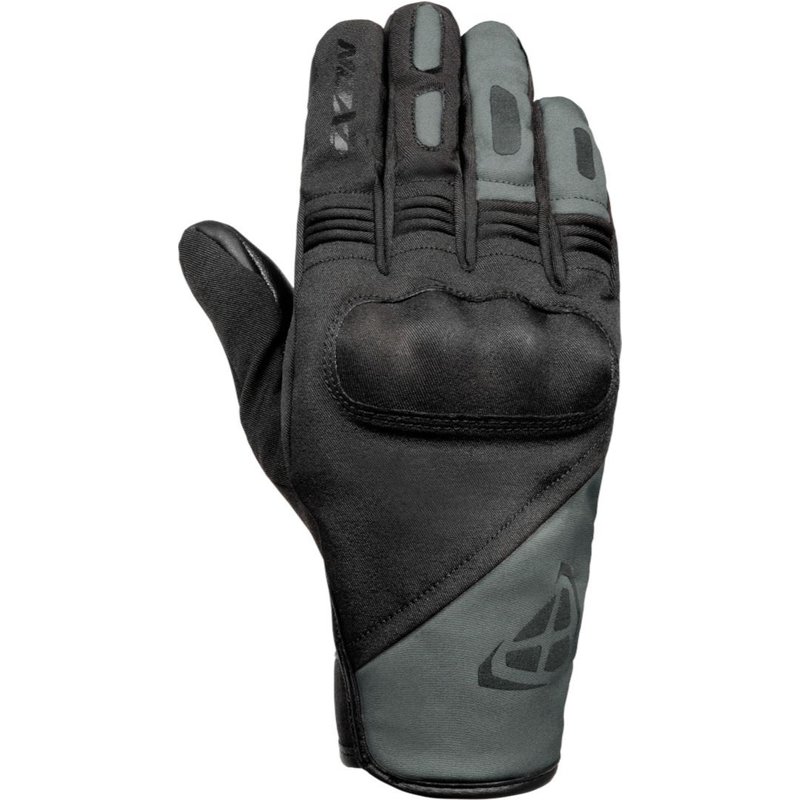 Gants cuir/textile Ixon Pro Oslo noir/kaki- S