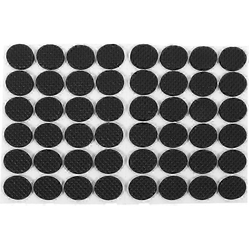Coussinets En Caoutchouc Pour Pieds De Meubles,Protecteur De Meubles Autocollant Léger,Diamètre Rond 22 Mm,48 Pièces Noir