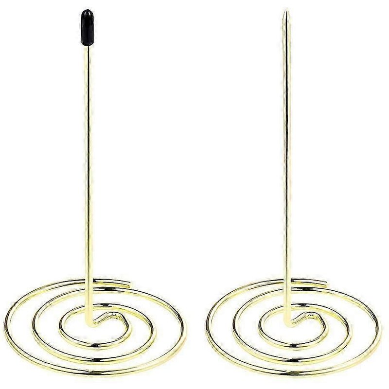 Nuobesty 2 Pcs Golden Menu Summons Fourchette Facture Document Notes Aiguille En Métal Dossier Produits De Stockage Pour Bureau Maison Cuisine (Or)