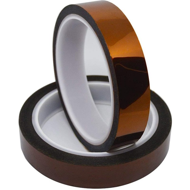2Pcs kapton haute tempĂ©rature rĂ©sistant,ruban masquage polyimide,pour imprimante 3D,le soudage,le revĂȘtement en poudre,la sublimation et les circuits isolĂ©s (33M x 20MM)x2