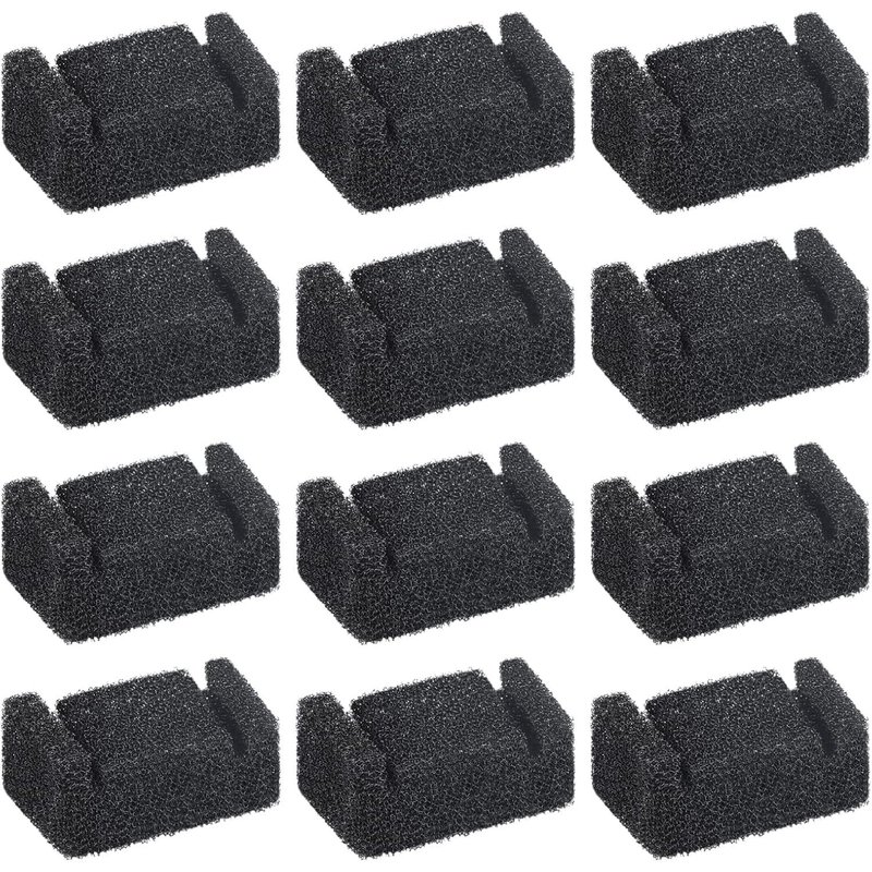 Lot De 12 Filtres En Mousse De Rechange Pour Fontaine À Eau Pour Chat, Filtre En Mousse Pour Fontaine À Eau Pour Distributeur Automatique D'eau Potable De 2,5 L