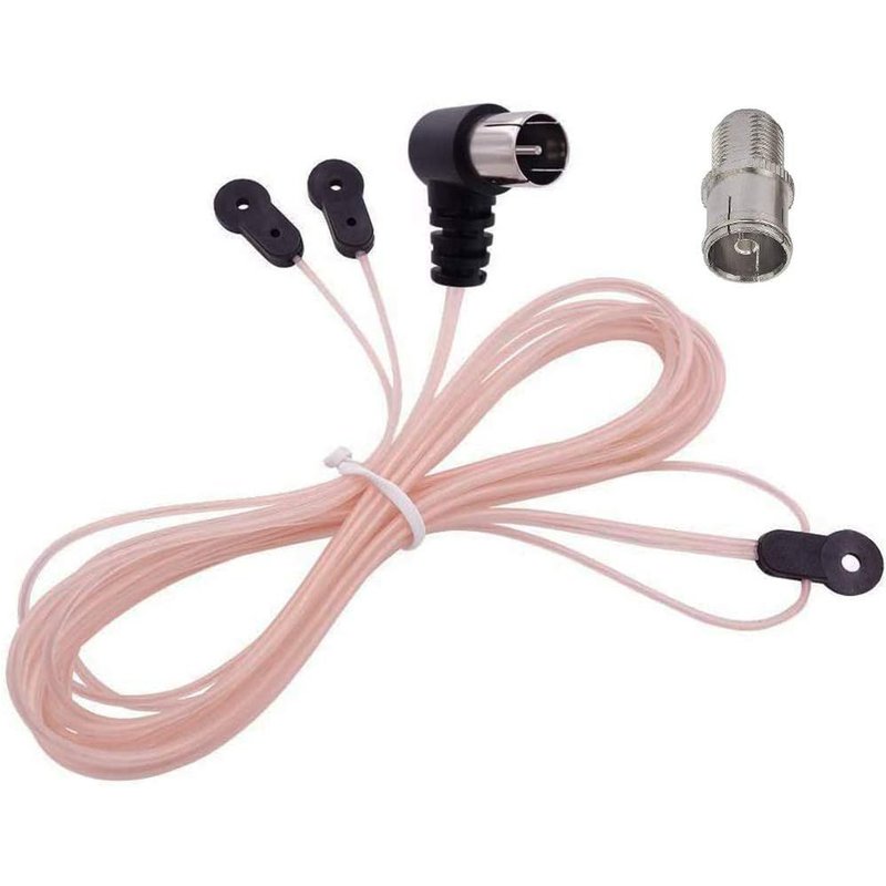 Antenne Fm Intérieure Antenne Dipôle En Forme De Y 75 Ohm F Connecteur Mâle Câble Coaxial Antenne Radio Fm Pour Récepteur Av Stéréo Amplificateur De Cinéma Maison