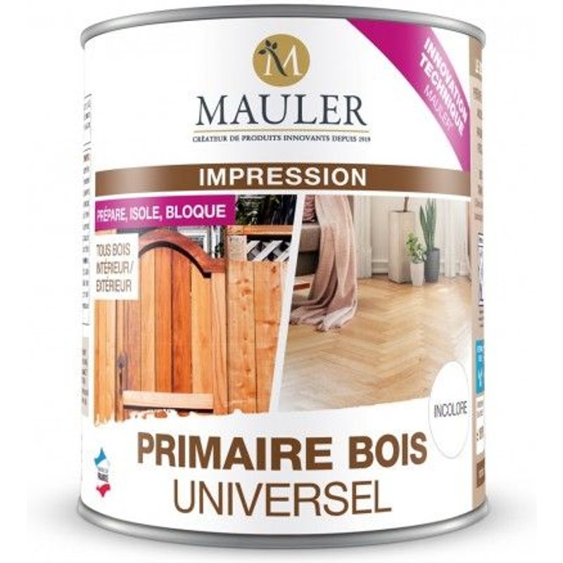 Primaire bois universel anti tanin - incolore 2,5 litres Mauler