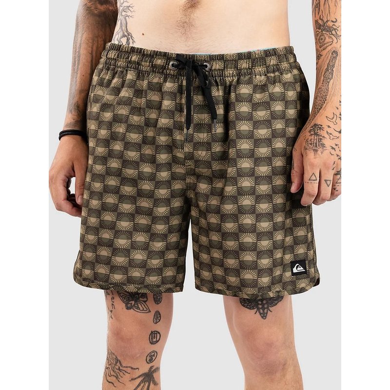 Quiksilver Surfsilk Scallop Volley 16 Boardshort Marron