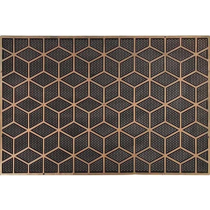 Zerbino In Gomma Cubi Finish Rame 40x60cm