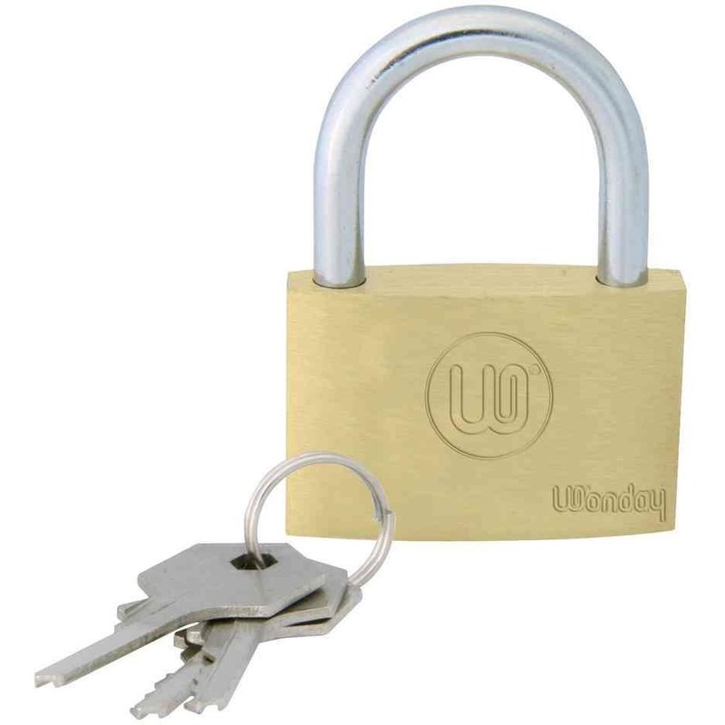 Wonday Cadenas en Laiton à Clefs (L)40 mm