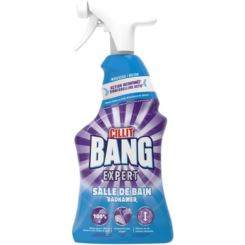 CILLIT BANG Spray Expert Salle de bain anti-calcaire 750ml