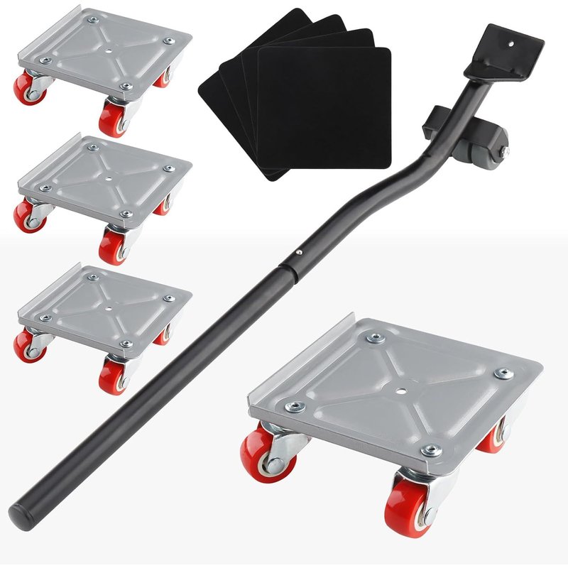 meimie-Roulettes Pour Meubles Lourd,Leve Meuble Avec 4 Roues Pivotantes À 360° Pour Le Deplace Meubles Lourds Mobiles,Capacité De Charge De 600Kg