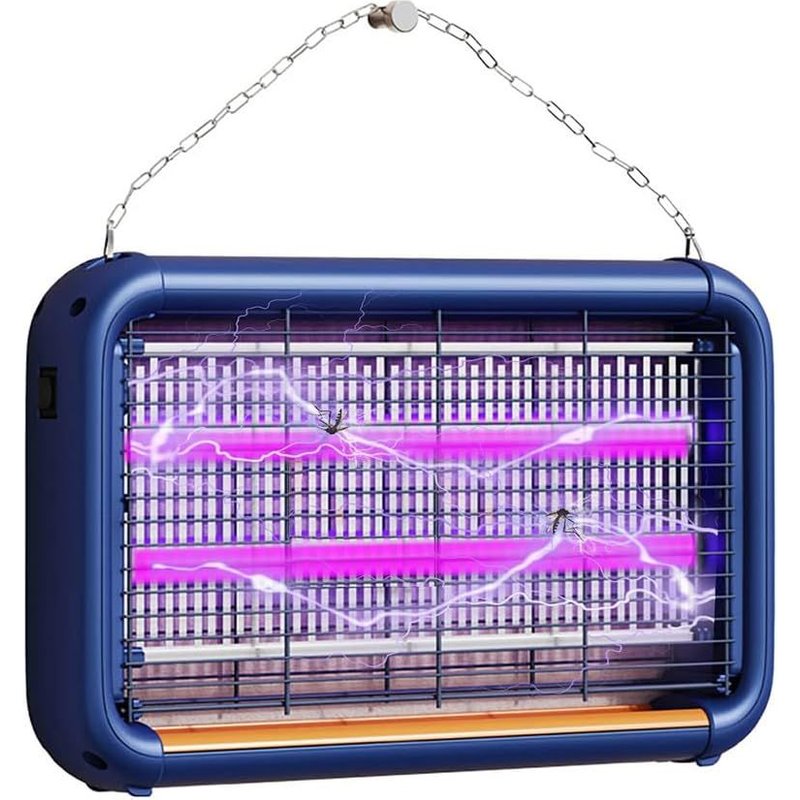 Fanfuguo® Lampe Anti Moustique Anti Mouche Électrique Intérieur Extérieur,Tue Mouche Électrique,Appareil Antimoustique,Piege Moustique Mouches Attrape Pour Maison¿Restaurant¿Garage¿Bureau (Blue)