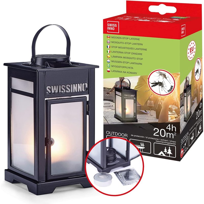 Lanterne Stop-Moustique. Pour Une Protection De 4H Sur Une Surface Extérieure De 20 M2 Contre Les Moustiques Et Les Moustiques Tigres. 100% Efficace Pour Le Jardin, Le Camping Et La Terrasse