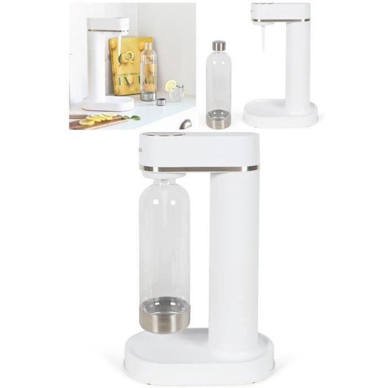 Machine à soda TYPE SODASTREAM Machine à eau pétillante Compatible avec de l'eau du robinet et de l'eau filtrée