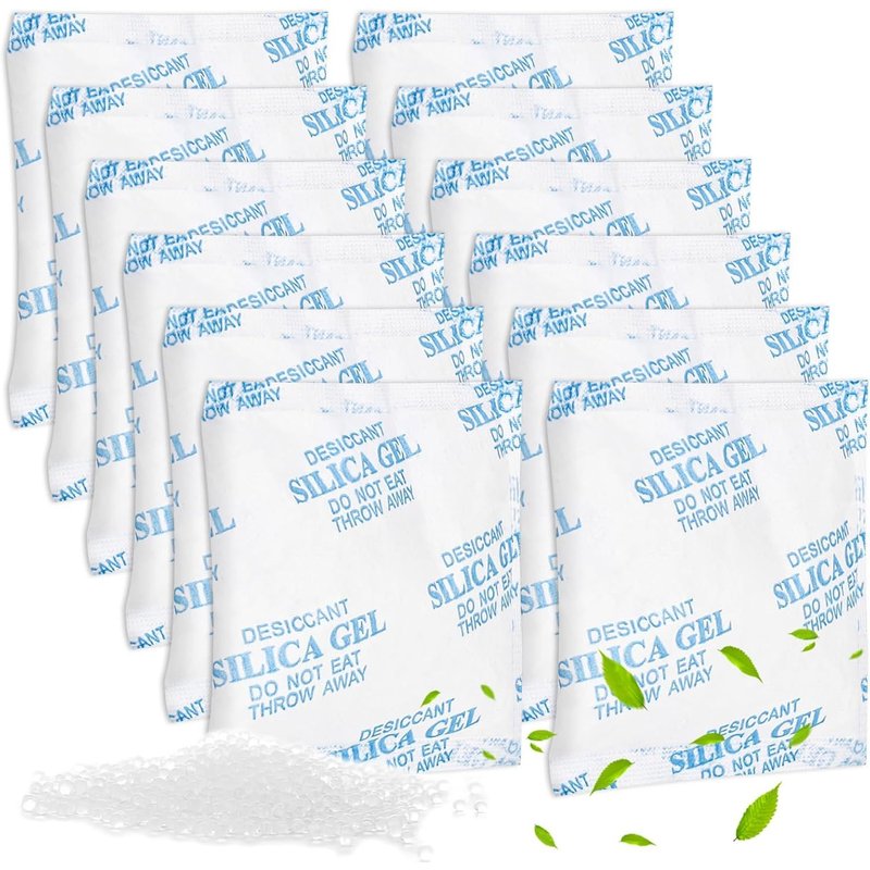 12 Pièces Sachet Déshydratant, Sachet Deshumidificateur, Non-Tissé Sachet Anti Humidité Gel De Silice, Pour Distributeur Automatique De Nourriture Pour Chat, Nourriture Des Chats Et Des Chiens