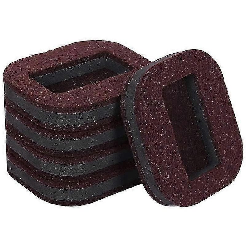 5pcs Meubles Stoppeur Lit Buteur Gobelet De Roulette Adapté À Tous Types De Meubles Sur Roues (Marron)