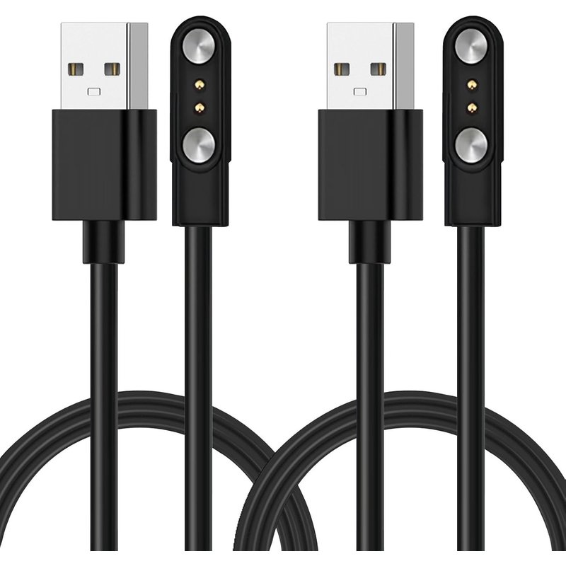 Chargeur Montre Connectée,Câble Chargement Magnétiquepour Montres Connectées,Câble de Recharge pour Montre Intelligente Universel (Espacement des contacts: 2.54mm-2.84mm,Modèle A+B)