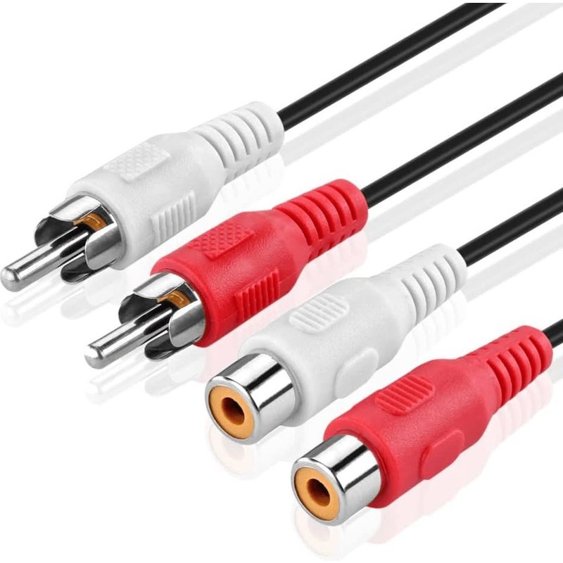 Câble Audio RCA Mâle à FemelleExtension Stéréo5 Mètres