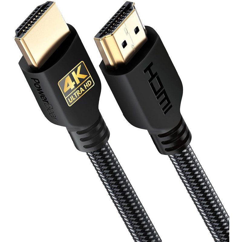 Câble HDMI 4K de 0,3 mHaute vitesse,en nylon tressé et connecteurs plaqués or,4K @ 60Hz,Ultra HD,2K,1080P,compatibilité ARC & CL3pour ordinateur portable et bien plus encore