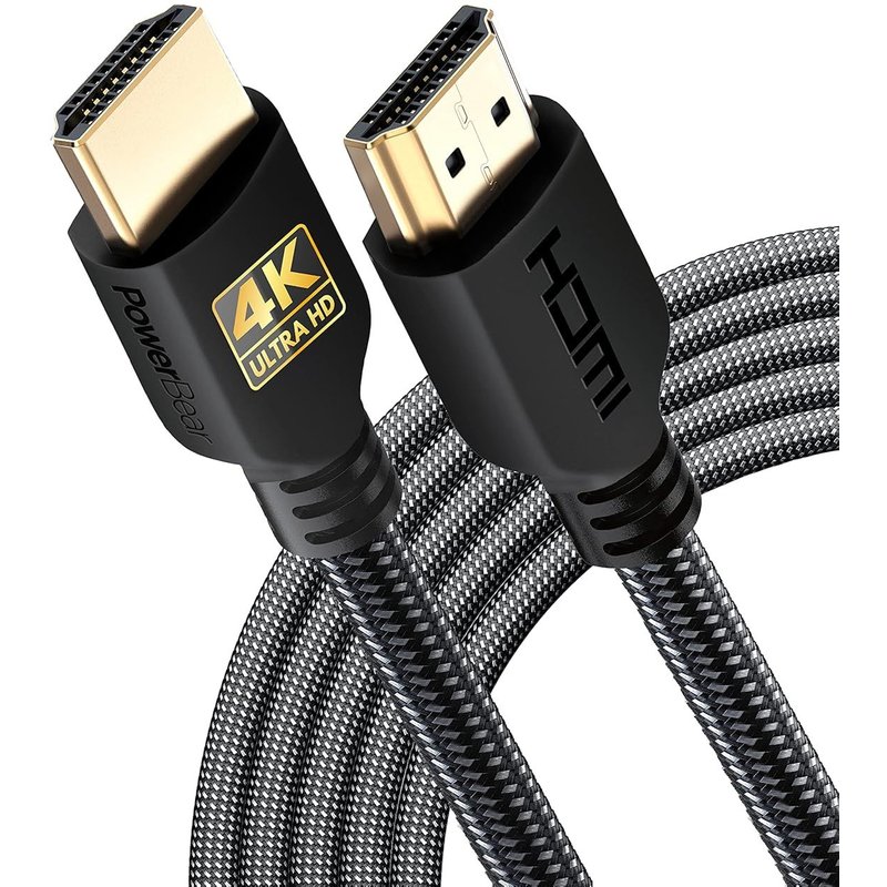 Câble HDMI 4K de 5 mHaute vitesse,en nylon tressé et connecteurs plaqués or,4K @ 60Hz,Ultra HD,2K,1080P,compatibilité ARC & CL3pour ordinateur portable et bien plus encore