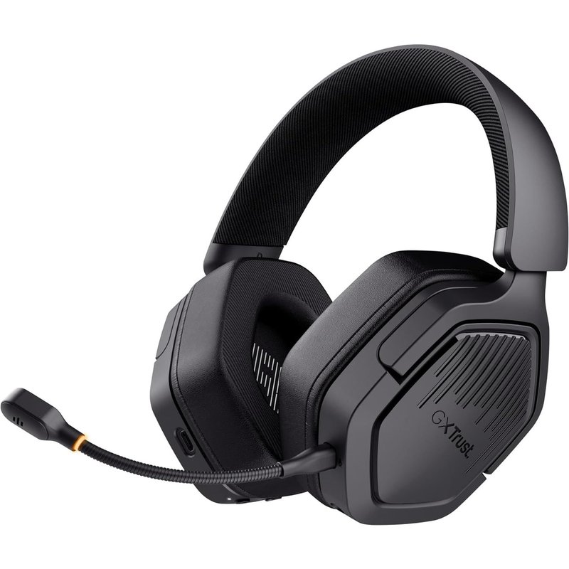 Trust GXT 1493 Ravox Casque Gaming sans Fil Bluetooth + 2.4 GHz pour PS5 PS4 Switch PC Mobile, Pilotes 50mm, Batterie 70 Heures, Faible Latence, Casque Gamer Over-Ear avec Microphone, Noir