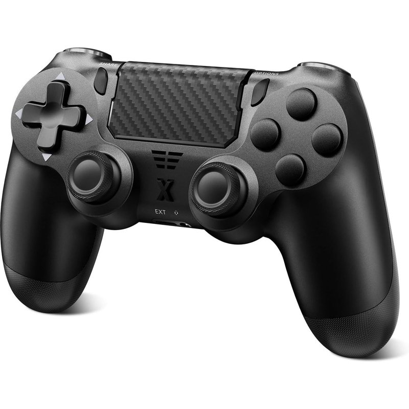 Manette Sans Pour Ps-4, Manette De Jeu Compatible Avec Ps-4/Slim/Pro, Manette De Jeu Bluetooth Avec Double Vibration/Écran Tactile, Capteur Gyroscopique À 6 Axes, Prise Audio 3,5 Mm