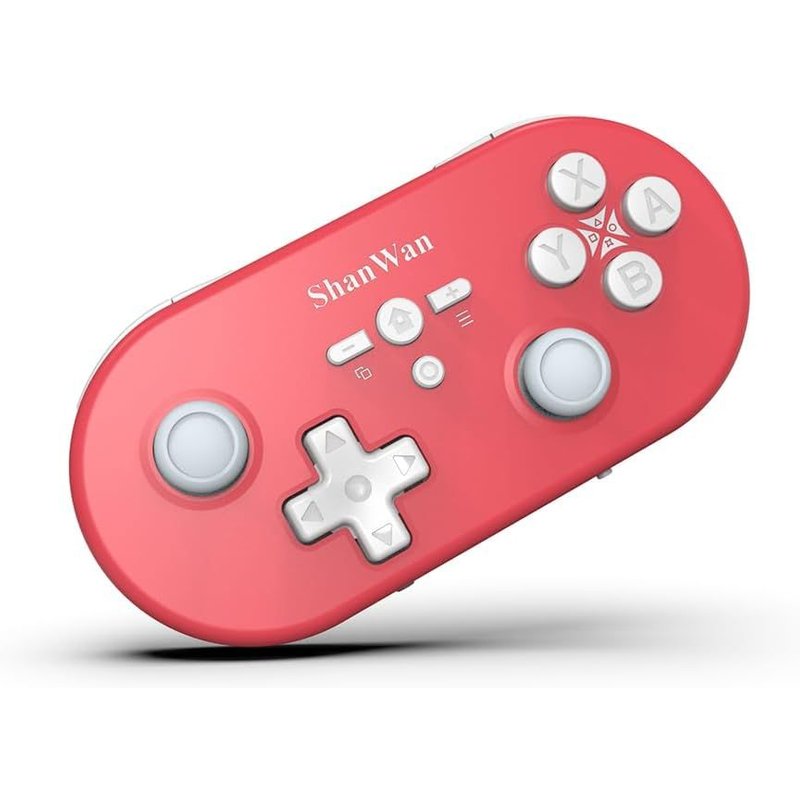 Manette De Jeu Sans Fil Compatible Avec Pc/Ios/Android/Switch/Ps, ContrĂ´le De Mouvement Gyroscope, Retour De Vibration, Manette De Jeu Bluetooth (Rouge)