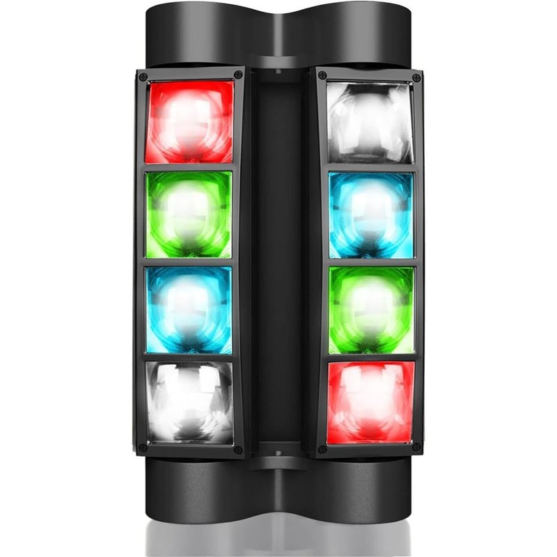 Lyre Led Jeu De Lumiere Soiree Dj Dmx Spider Lumière Disco Professionnel 45W Rgbw Eclairage Scène 7/15 Ch Spot Soirée Projecteur Son Stroboscope Pour Bar Fete Party Danse Lm30A