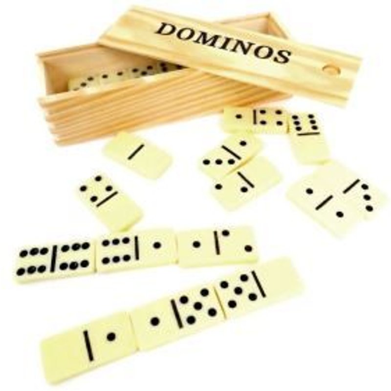 Jeu Dominos Boite Bois