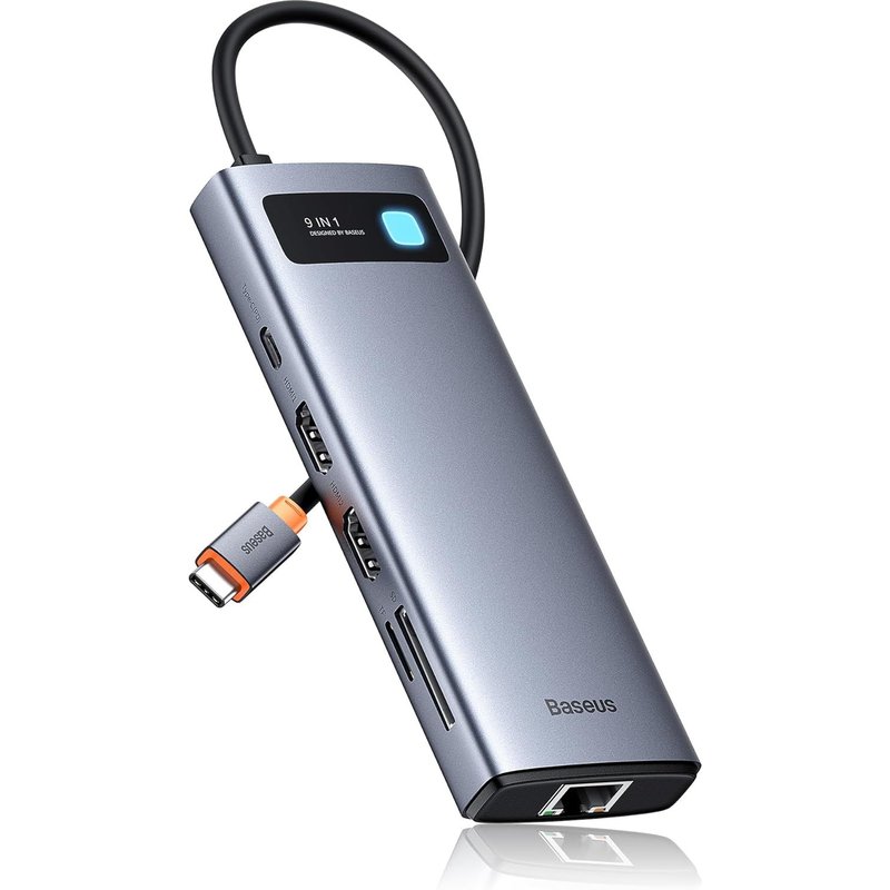 Station D'Accueil 4K @ 120 Hz, Stations D'Accueil 9 En 1 2 Hdmi Double Écran, 1000 Mbp Ethernet, 100 W Pd, Lecteur De Carte Tf/Sd, 3 Usb, Adaptateur Multiport Pour