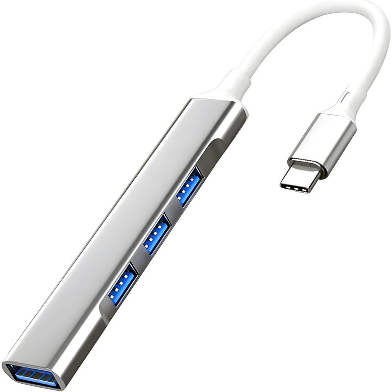Station D'Accueil Usb À Plusieurs Prises, Extension De Connecteur Avec Interface Usb-C, Séparateur Multi-Ports Multifonction, Adaptateur Clé Usb Externe, Convertisseur Usb Vers Connecteurs